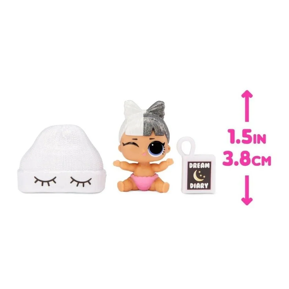 Lot (2) L.O.L. Glitter Color Changing Lil Sis Doll